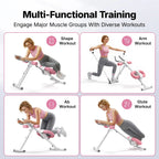 Foldable Full Body Shaper LCD Monitor Adjustable Core Trainer