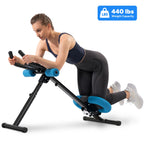 10-Level Resistance Ab Trainer | Foldable with LCD Monitor