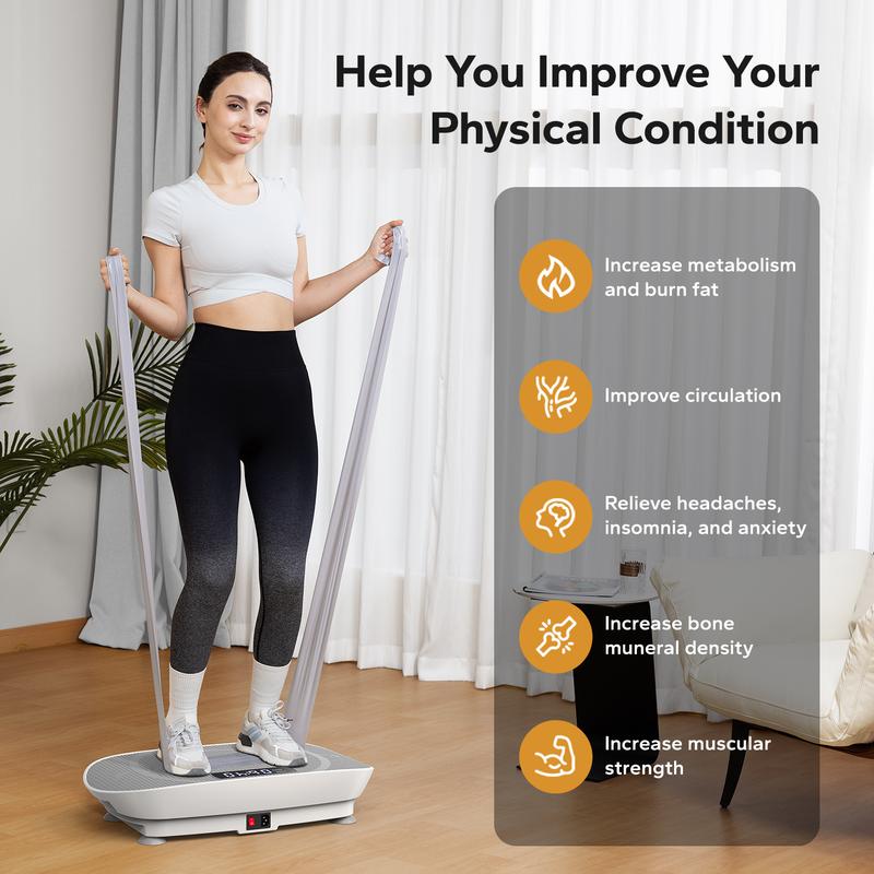 Compact Full Body Vibration Platform 400LBS Capacity