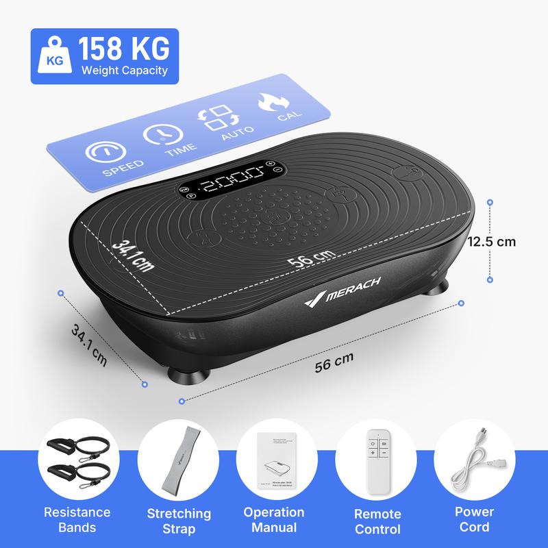 400LBS Vibration Plate | Lymphatic Drainage Home Fitness