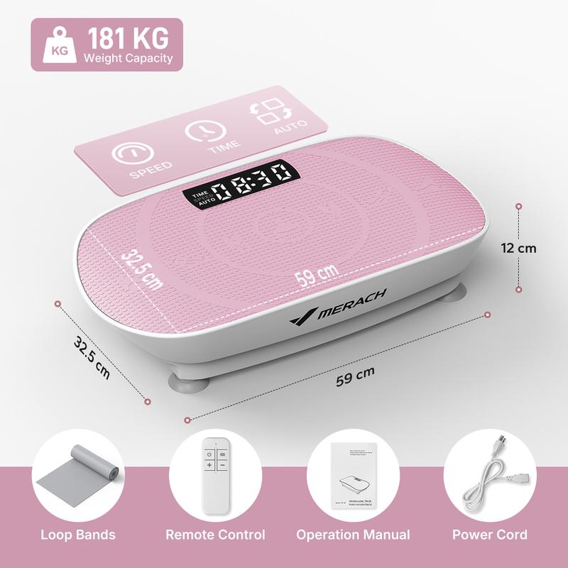 400LBS Vibration Plate | Lymphatic Drainage Home Fitness