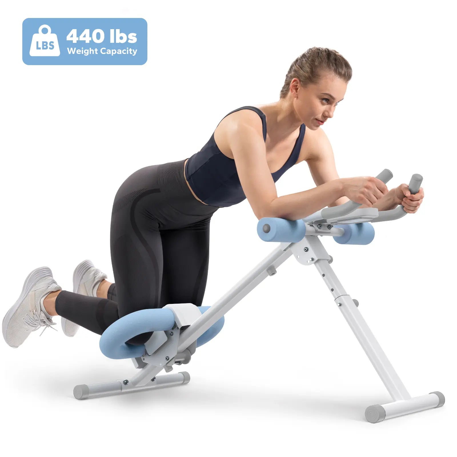 10-Level Resistance Ab Trainer | Foldable with LCD Monitor